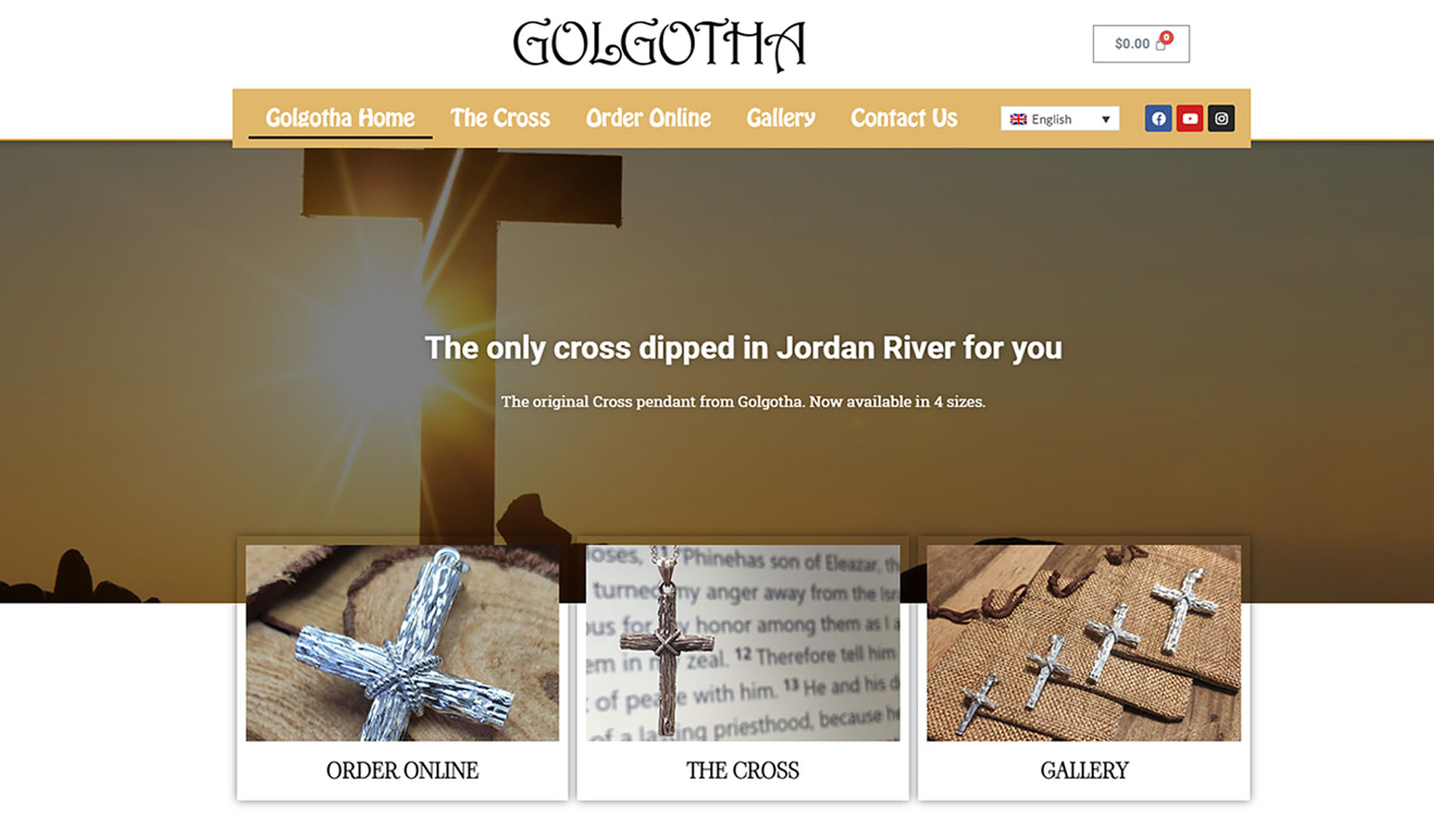 תצוגה היסטורית — golgotha jewelry