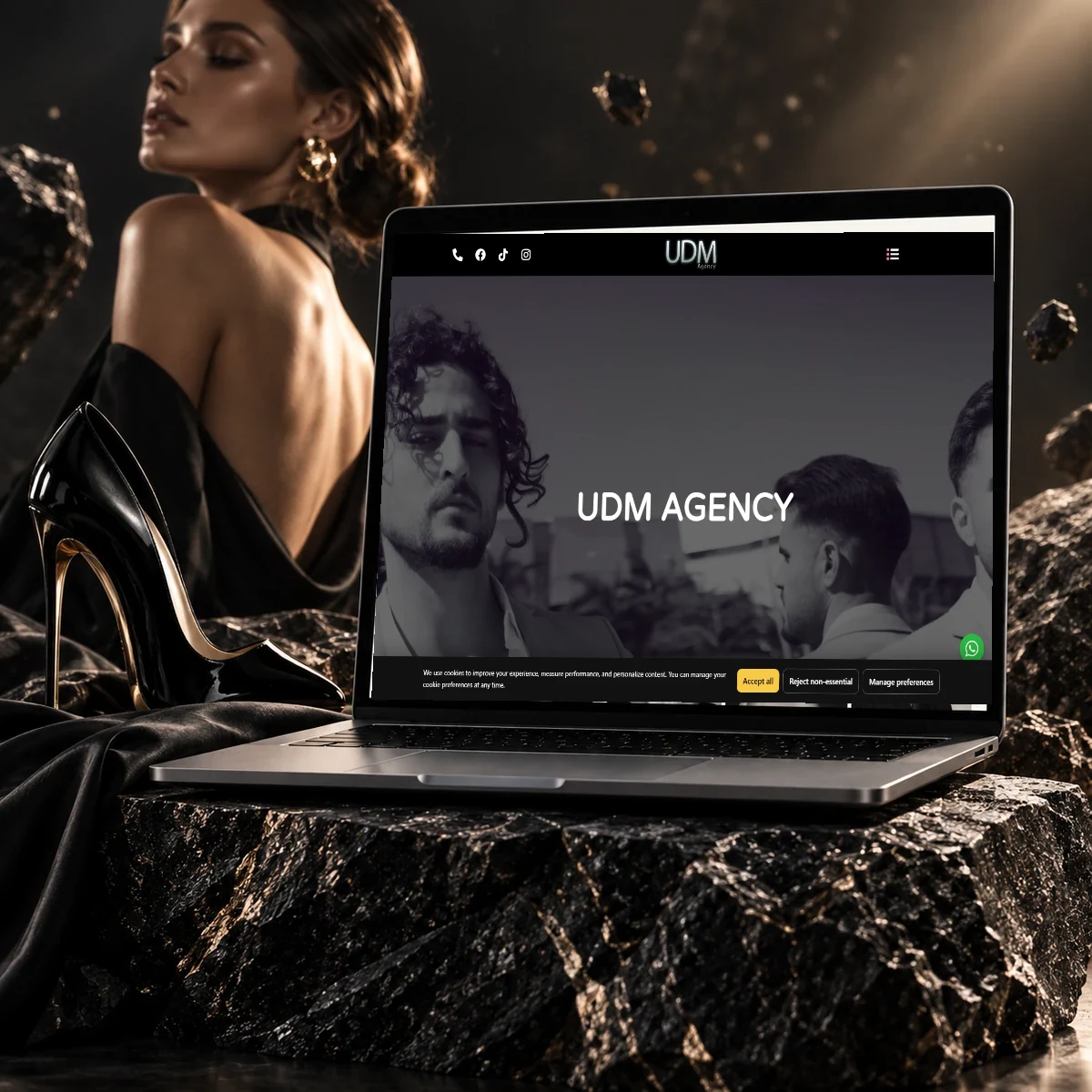 אתר udm agency בעיצוב UZIDESIGN