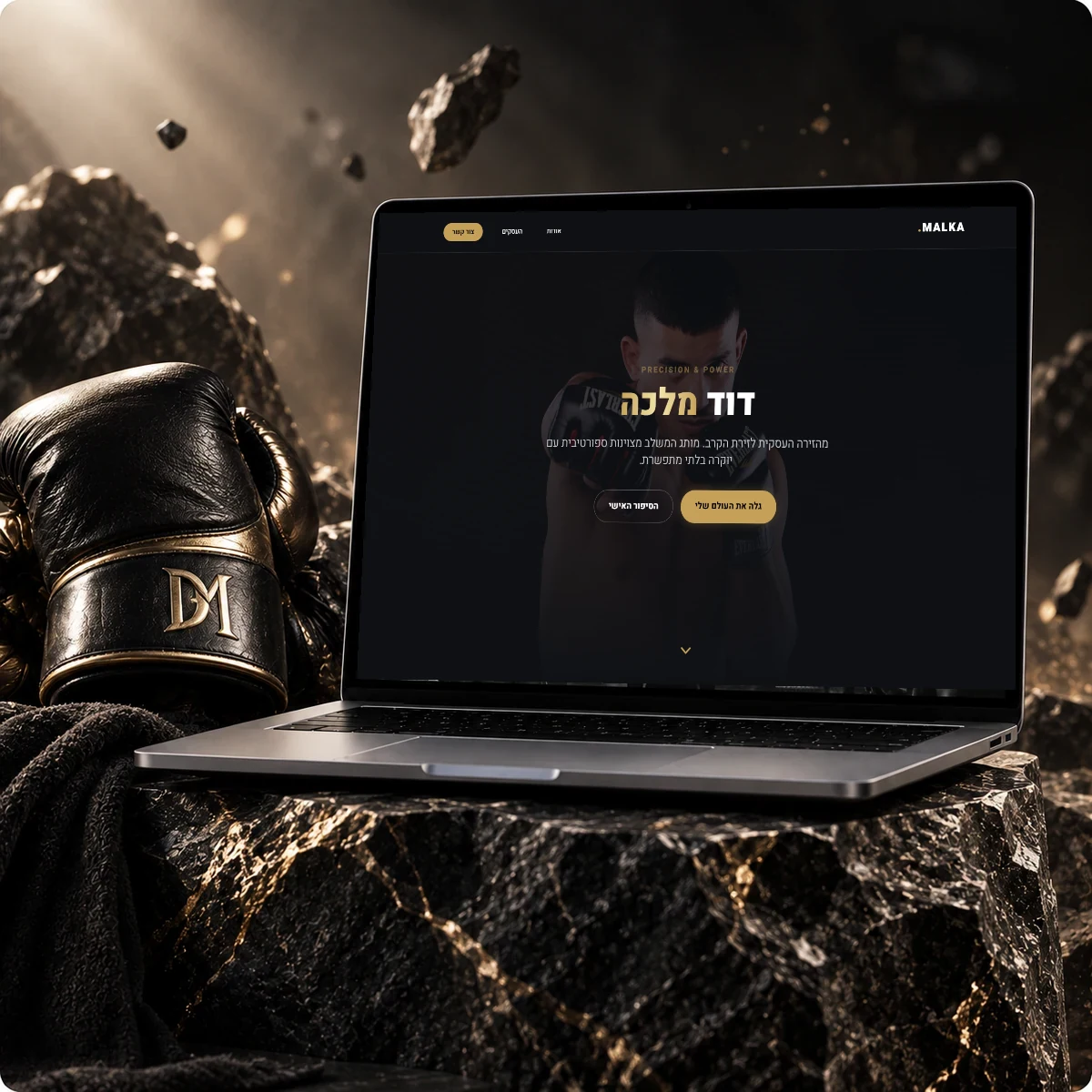 אתר david malka בעיצוב UZIDESIGN