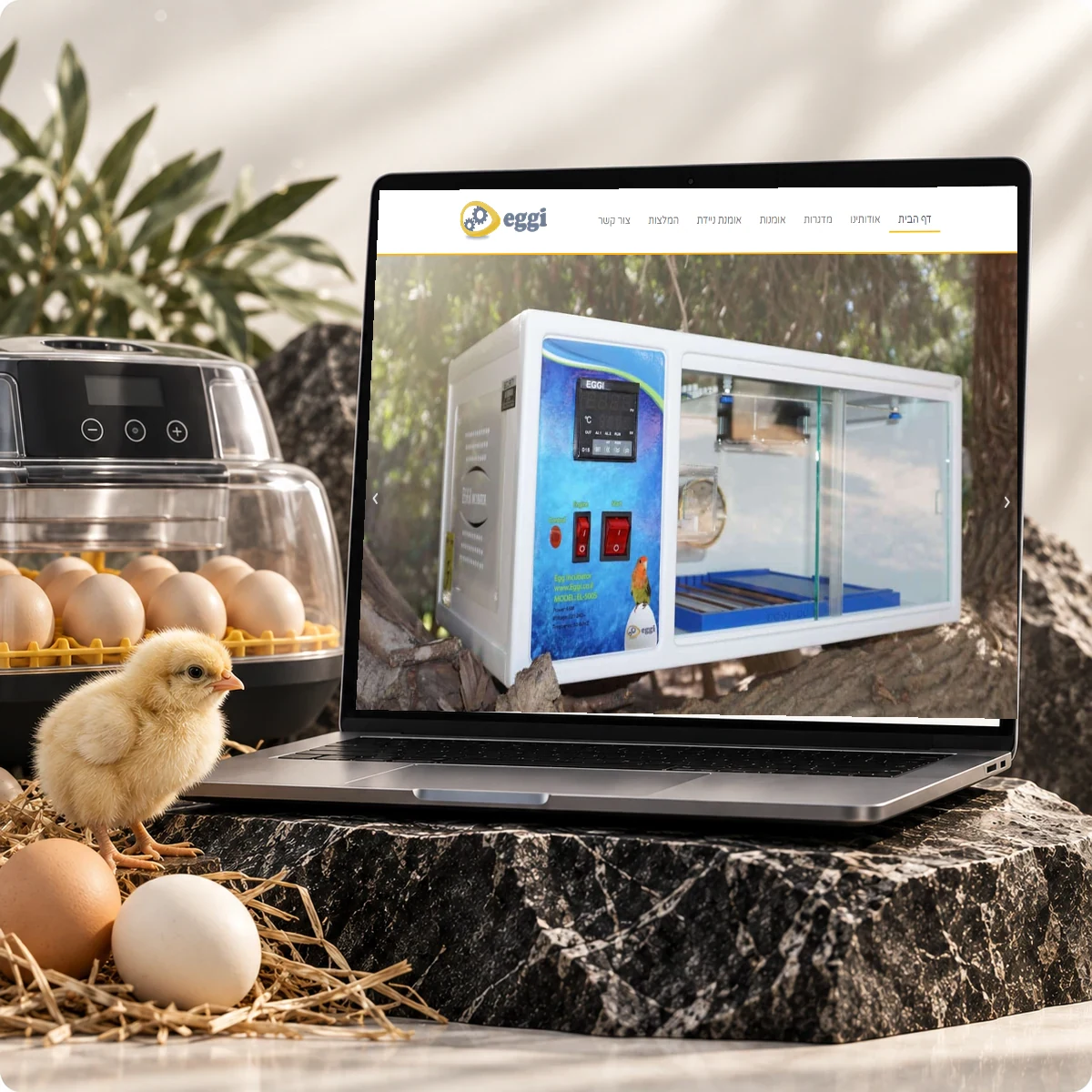 אתר eggi בעיצוב UZIDESIGN